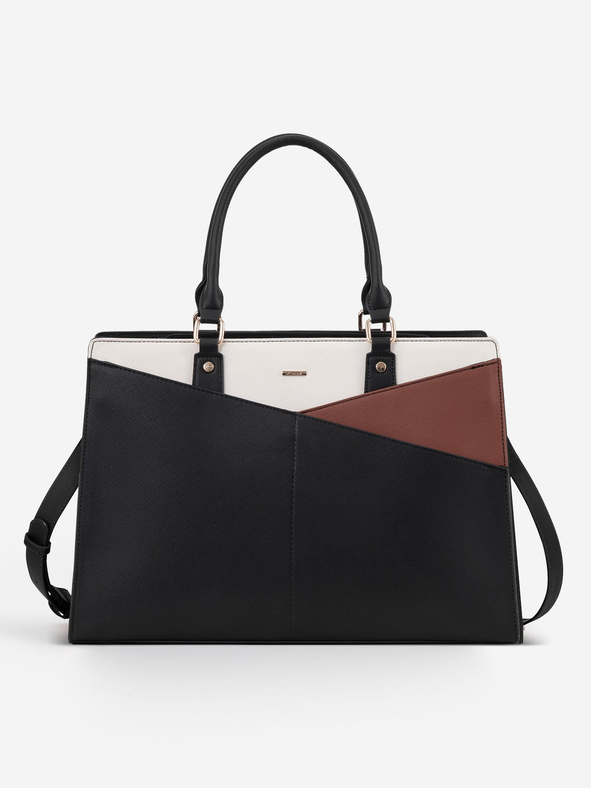 2Pcs Leather Office Laptop Tote Bag, 15.6" 17.3"