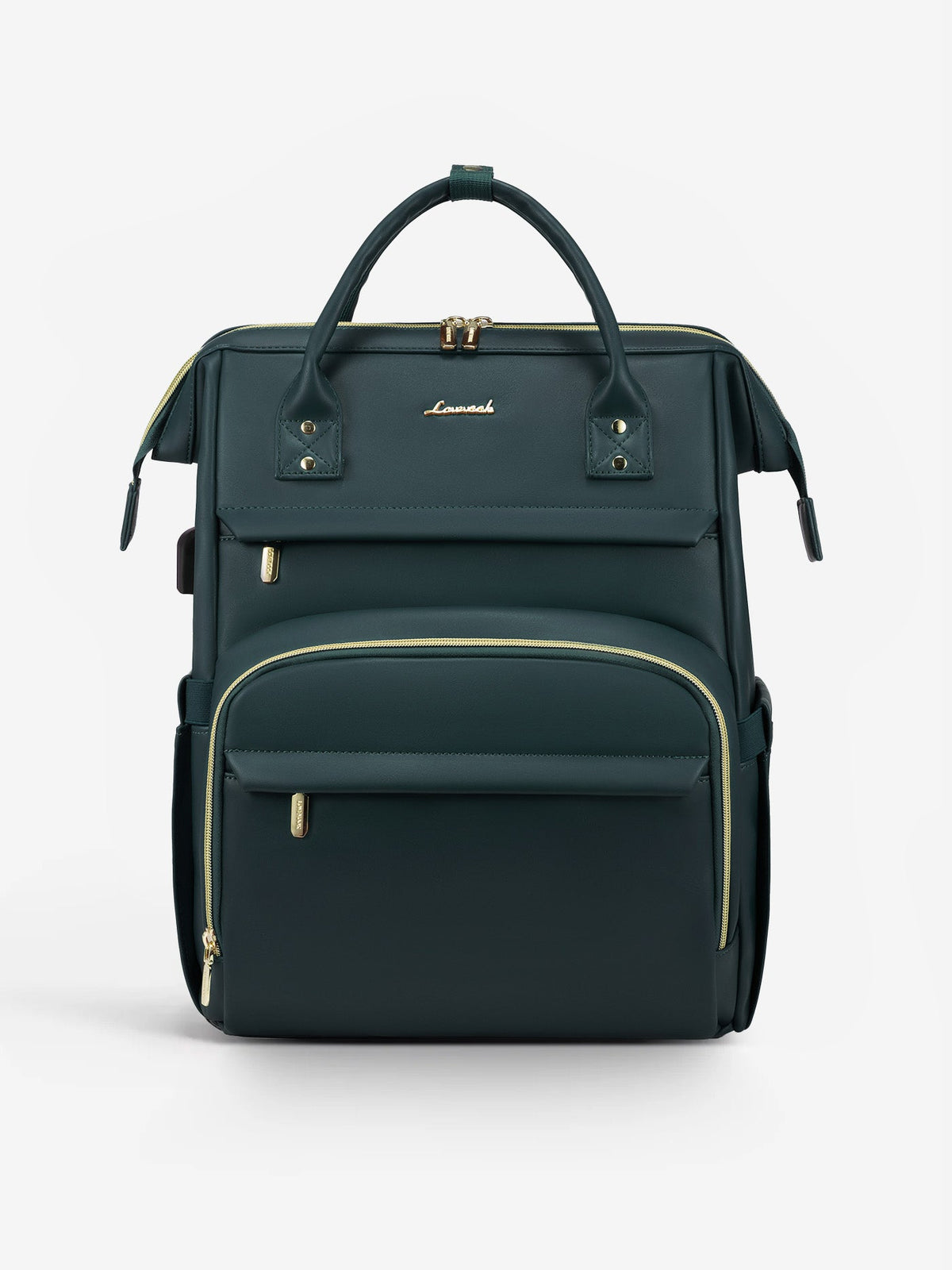 Leather Laptop Backpack, 15.6"-18"
