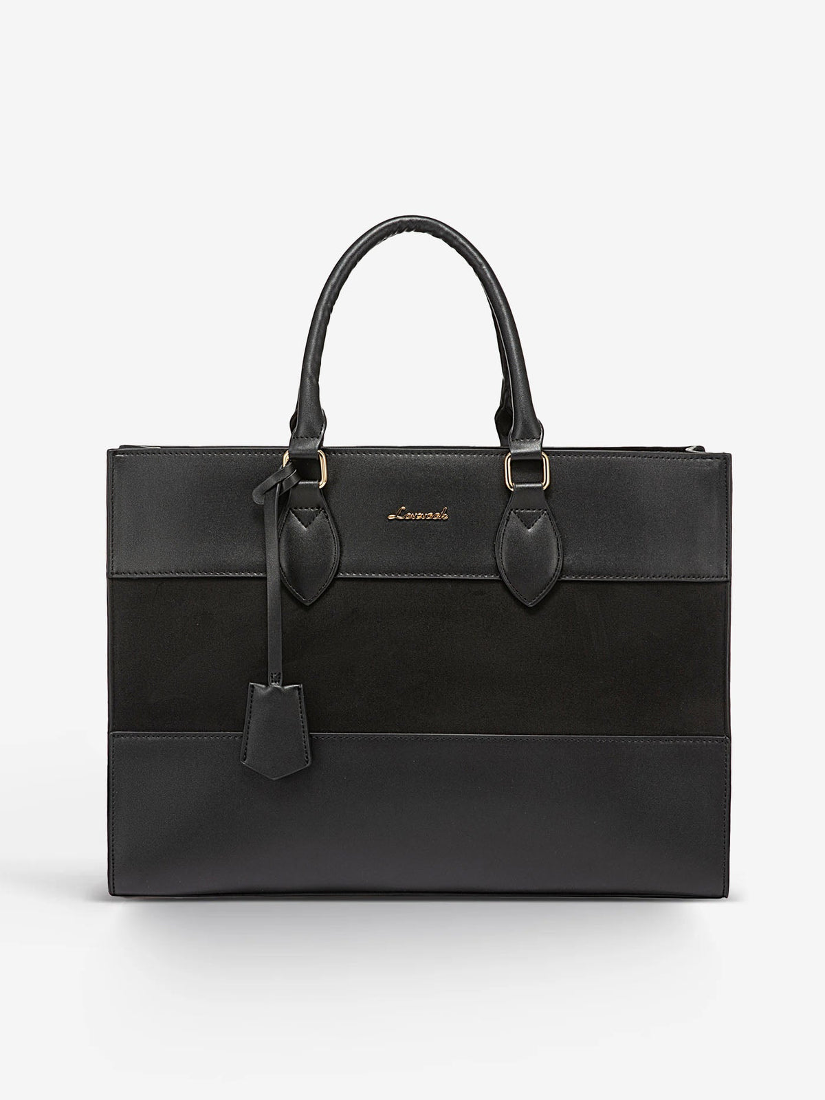2Pcs Colorblock Laptop Tote Bag, 15.6" 17.3"