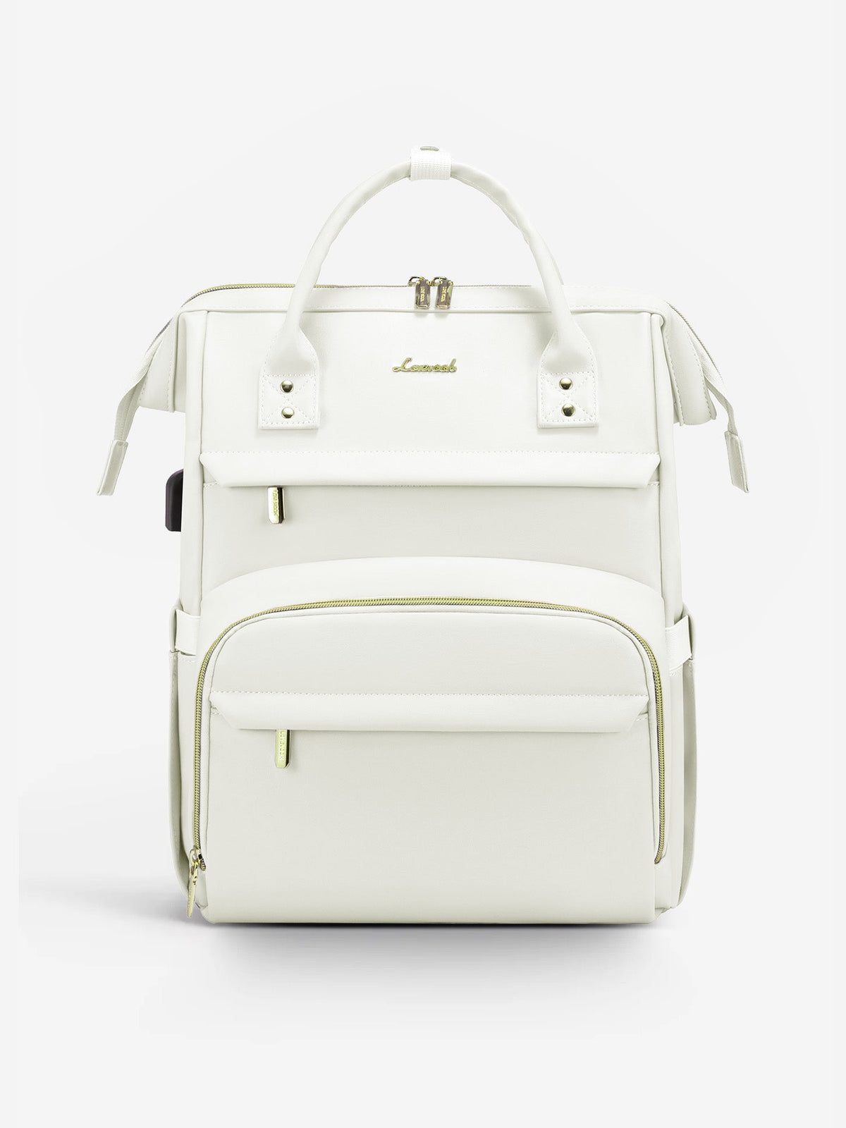 Leather Laptop Backpack, 15.6"-18"