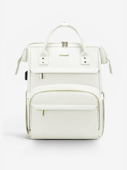 Leather Laptop Backpack, 15.6"-18"