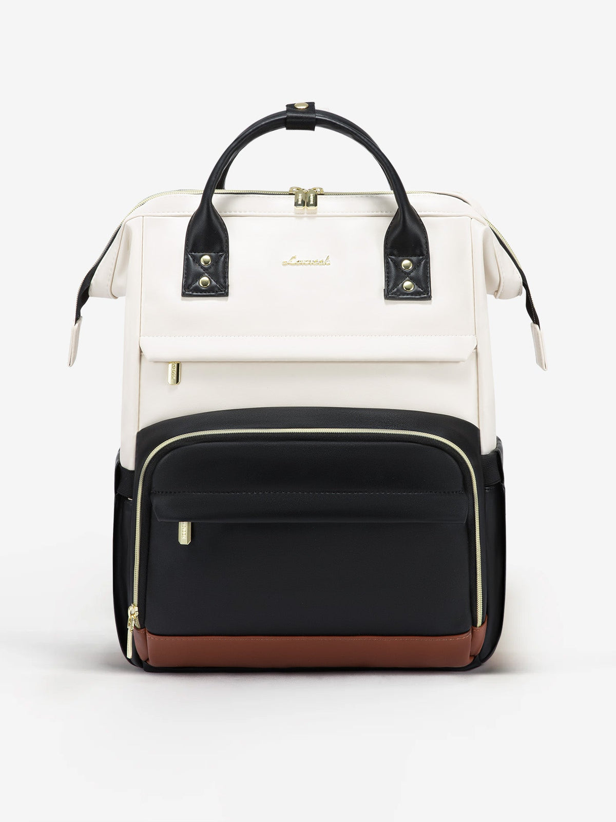 Leather Laptop Backpack, 15.6" 17"