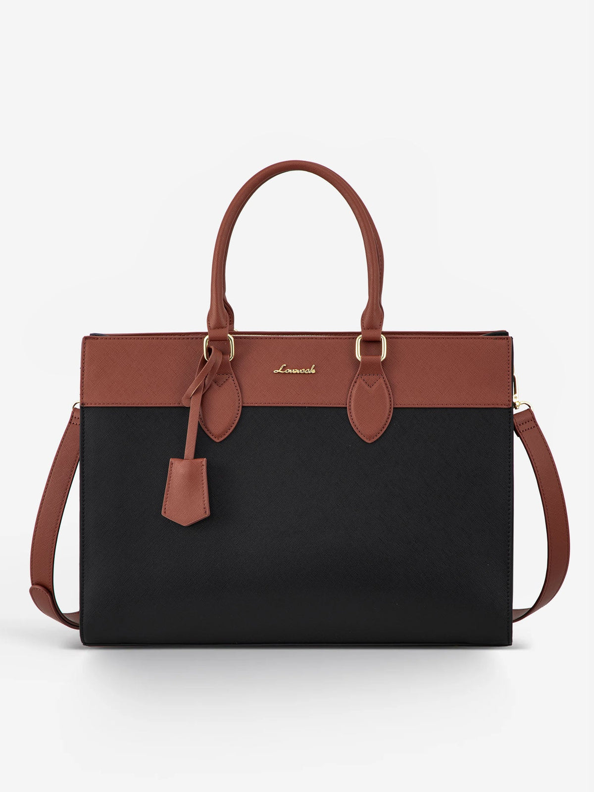 2Pcs Leather Computer Bag, 15.6" 17.3"