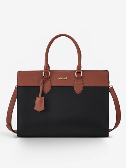 2Pcs Leather Computer Bag, 15.6" 17.3"