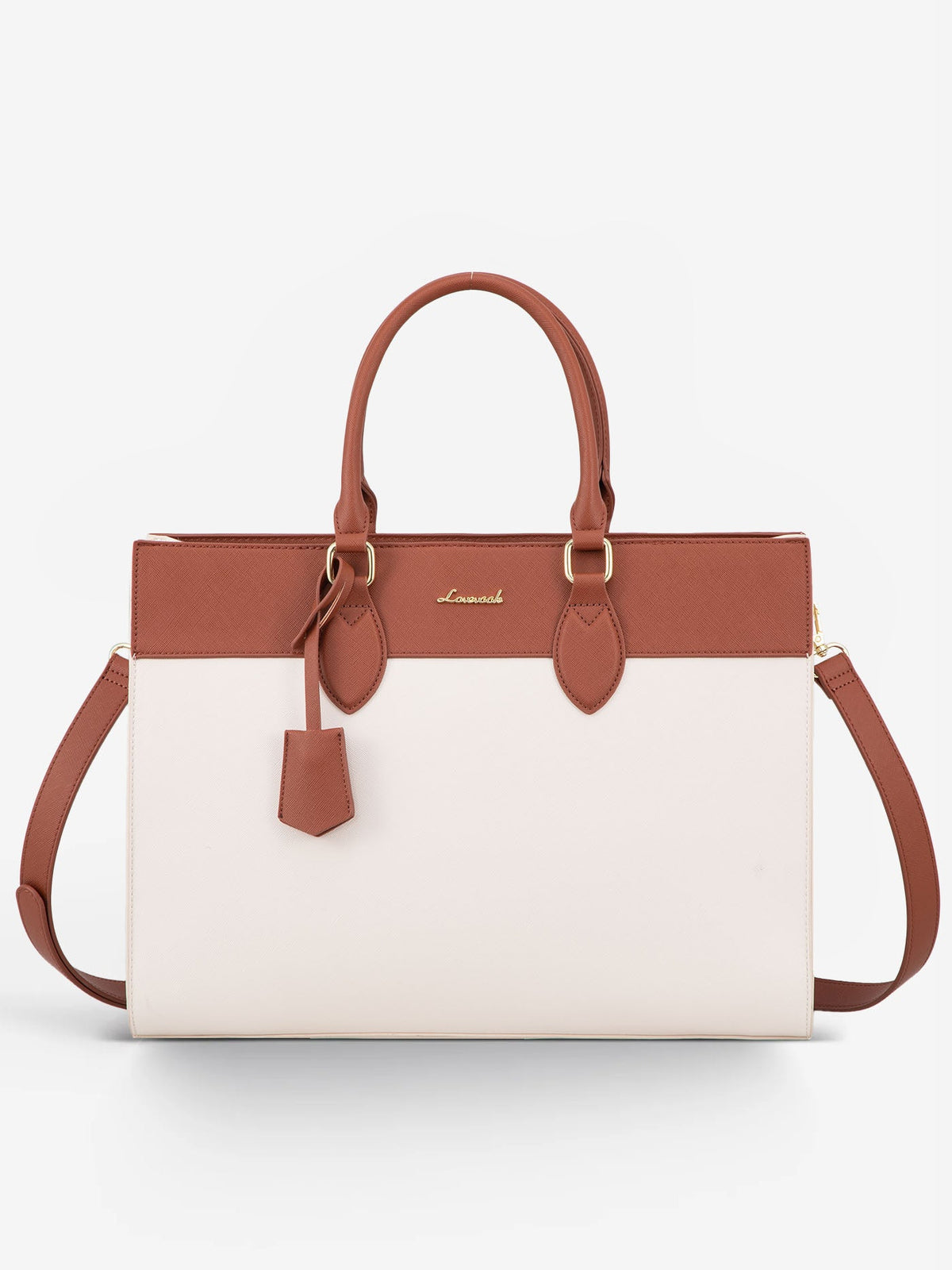 2Pcs Leather Computer Bag, 15.6" 17.3"