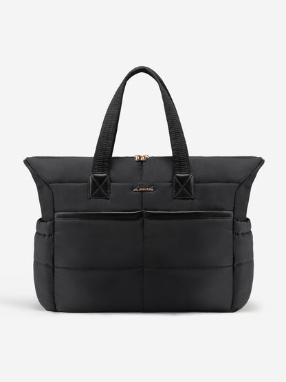Multi-pocket Puffer Tote Bag, 15.6" 17.3"
