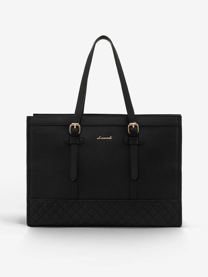 2Pcs Canvas Laptop Tote Bag, 15.6"