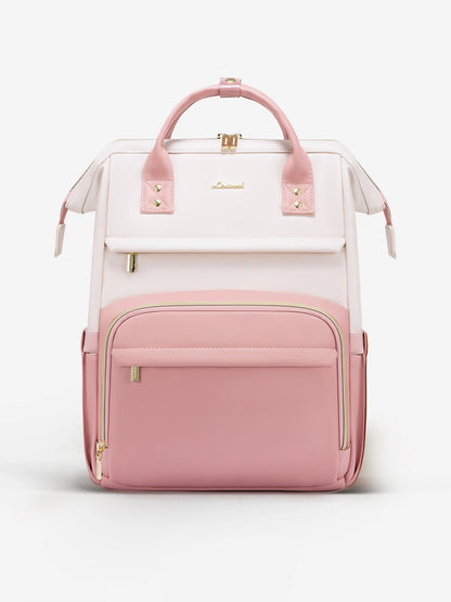 Leather Laptop Backpack, 15.6" 17"