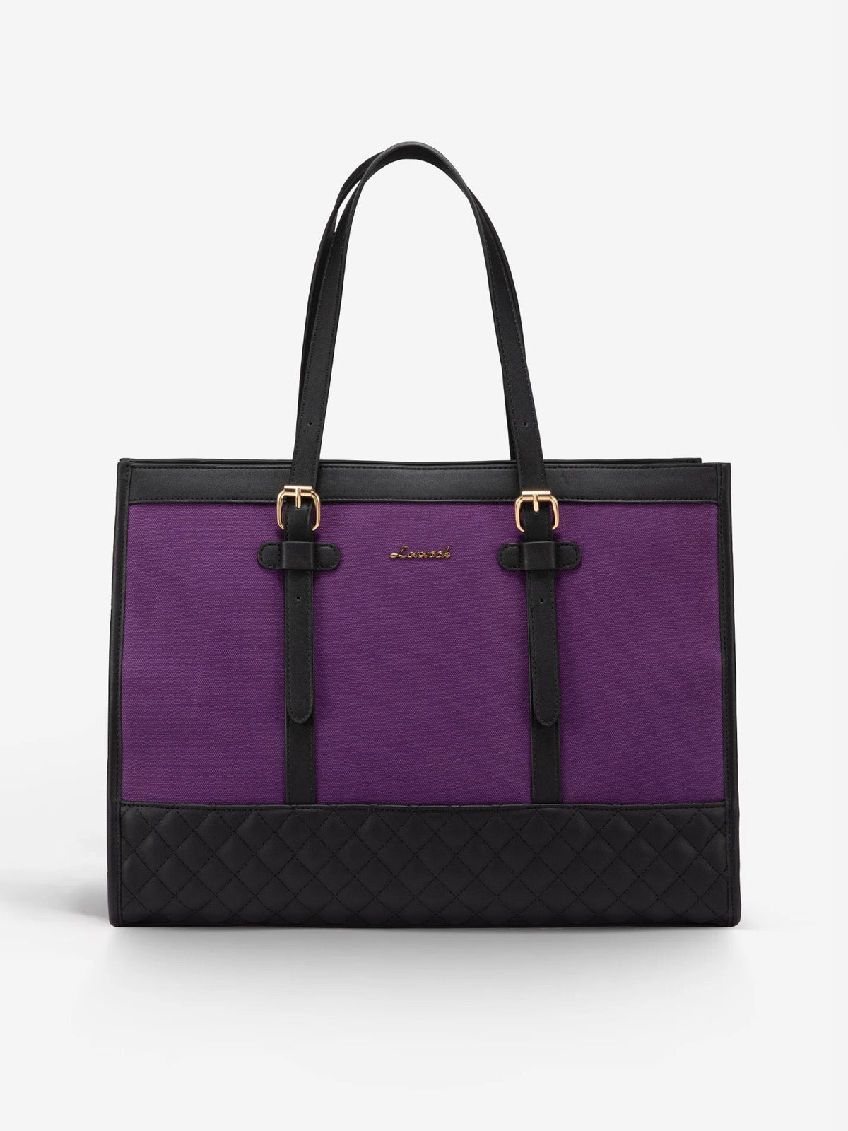 2Pcs Canvas Laptop Tote Bag, 15.6"