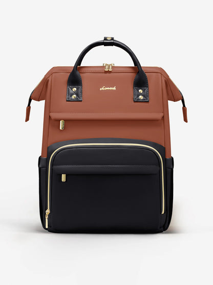 Leather Laptop Backpack, 15.6" 17"