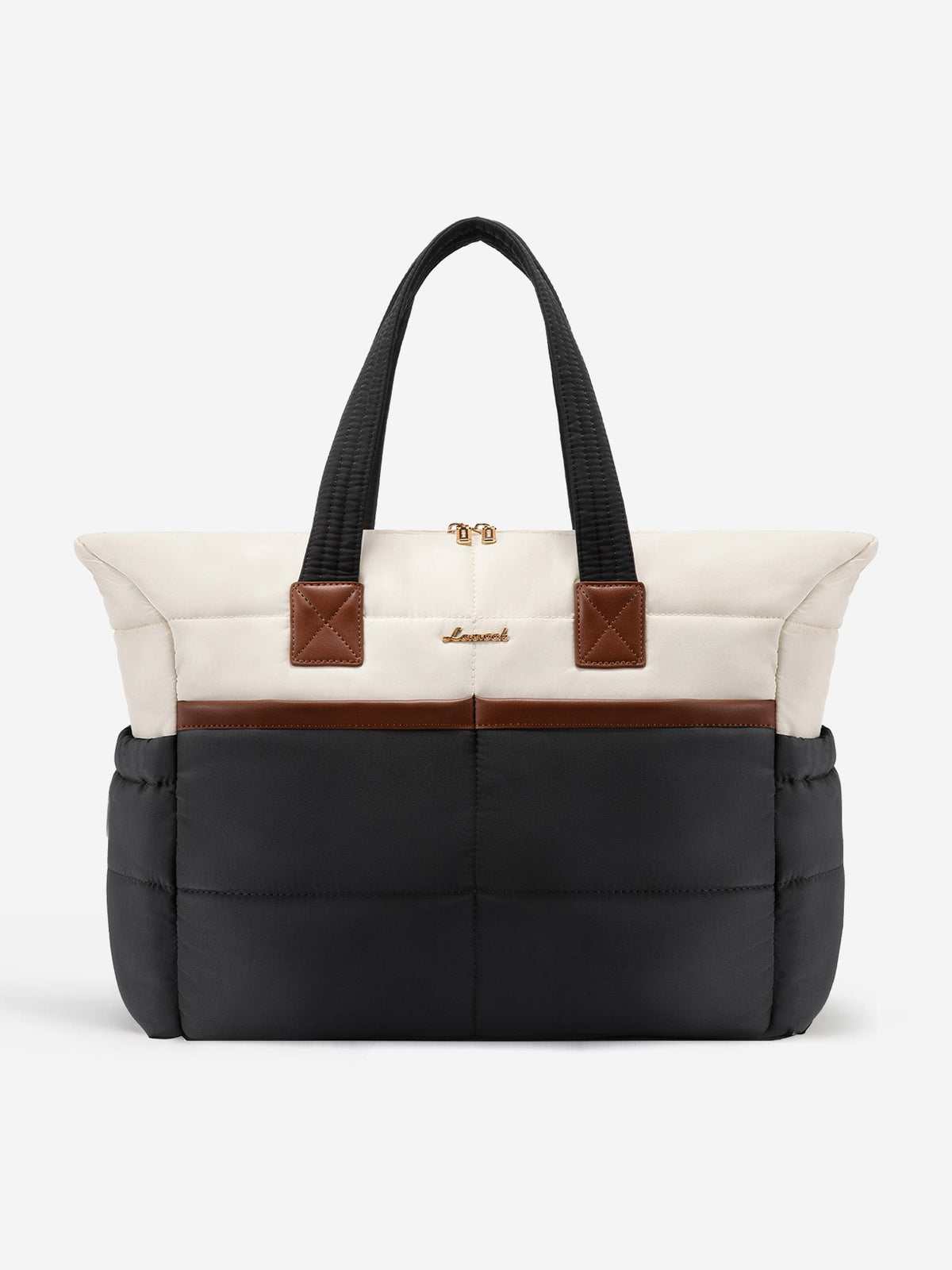 Multi-pocket Puffer Tote Bag, 15.6" 17.3"