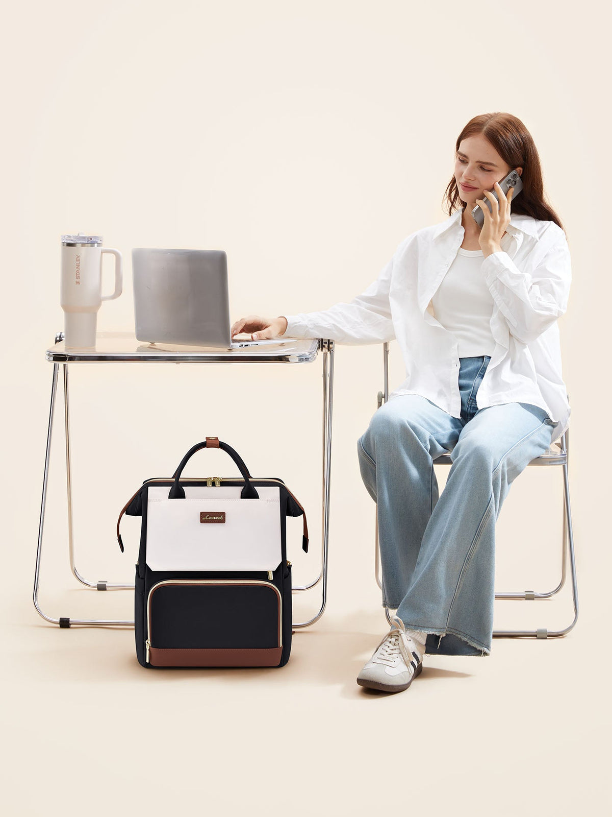 Cute Casual Laptop Backpack, 15.6" 17.3", 5000