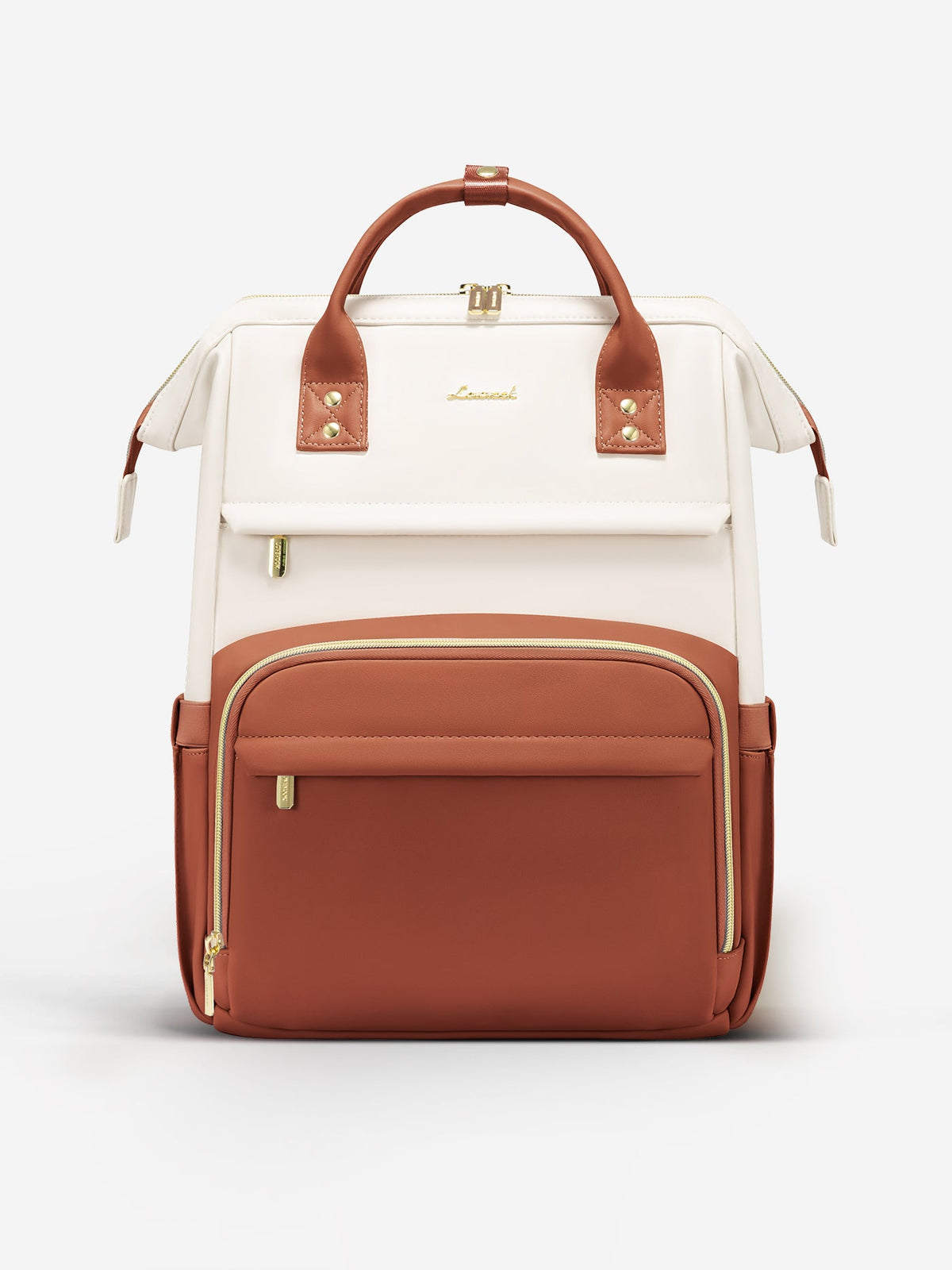 Leather Laptop Backpack, 15.6" 17"