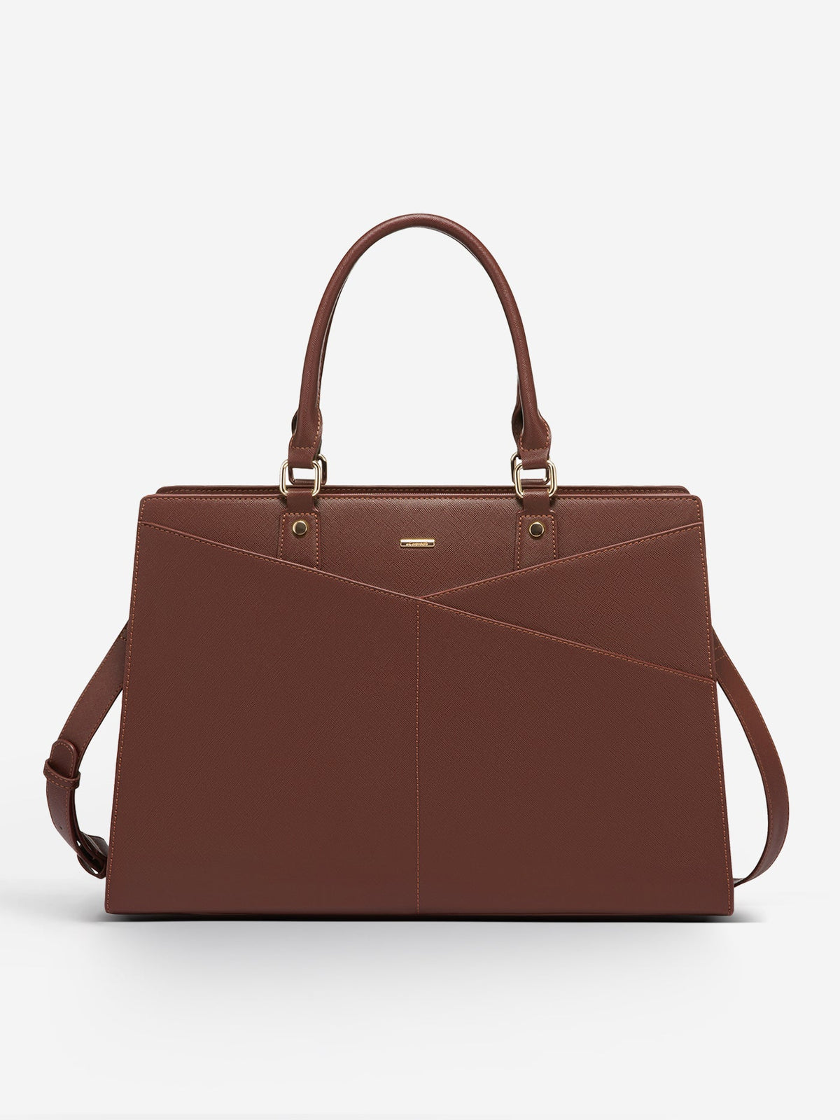 2Pcs Leather Office Laptop Tote Bag, 15.6" 17.3"