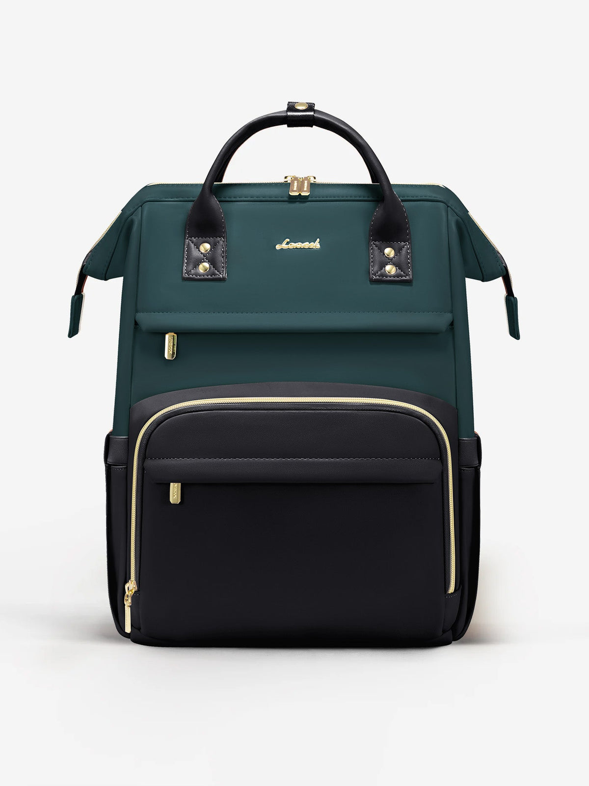 Leather Laptop Backpack, 15.6" 17"