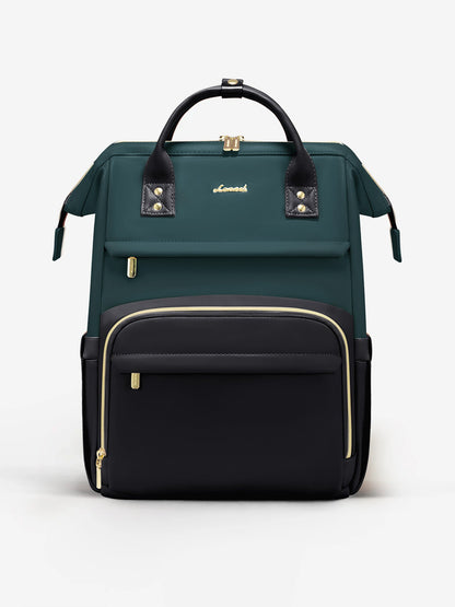 Leather Laptop Backpack, 15.6" 17"