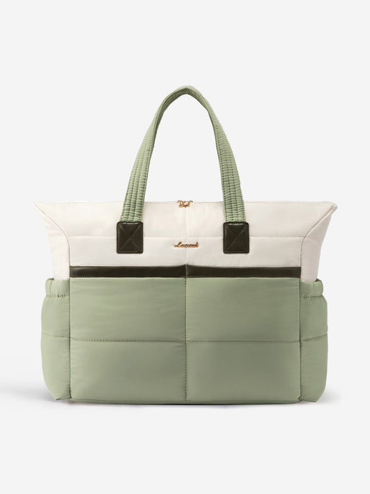 Multi-pocket Puffer Tote Bag, 15.6" 17.3"