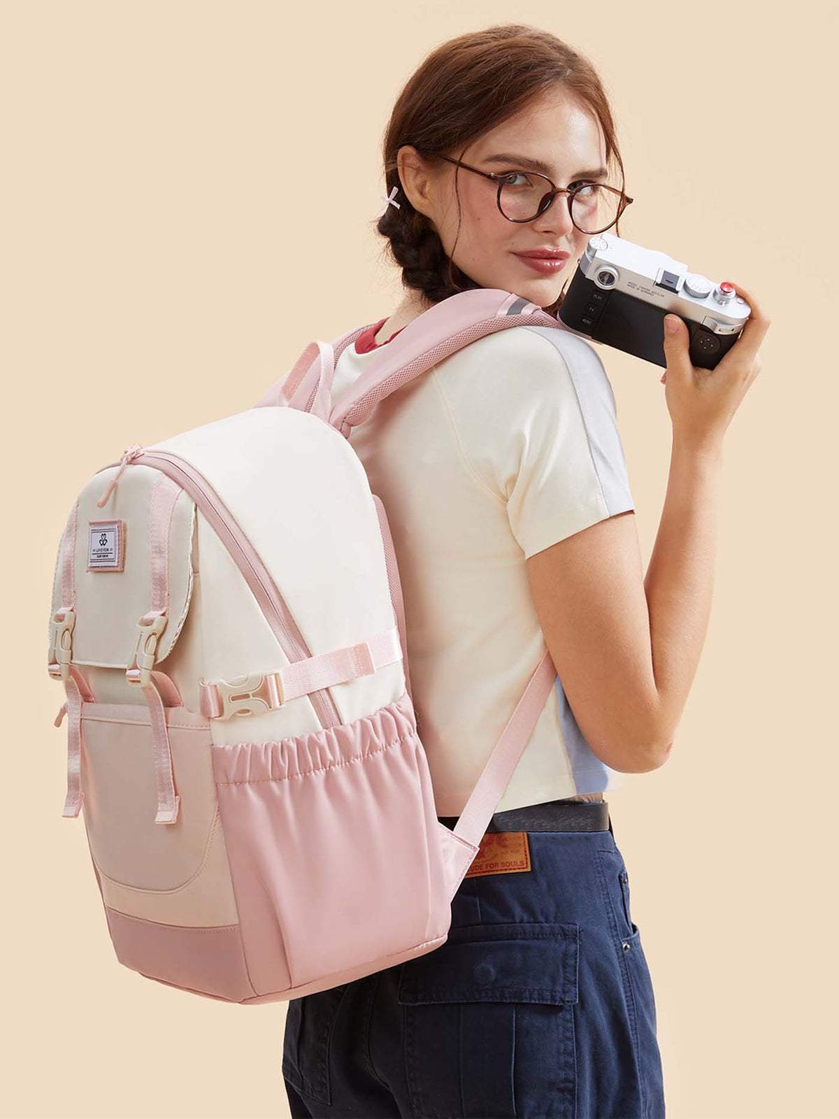 2Pcs Travel College Backpack, 15.6", 5009
