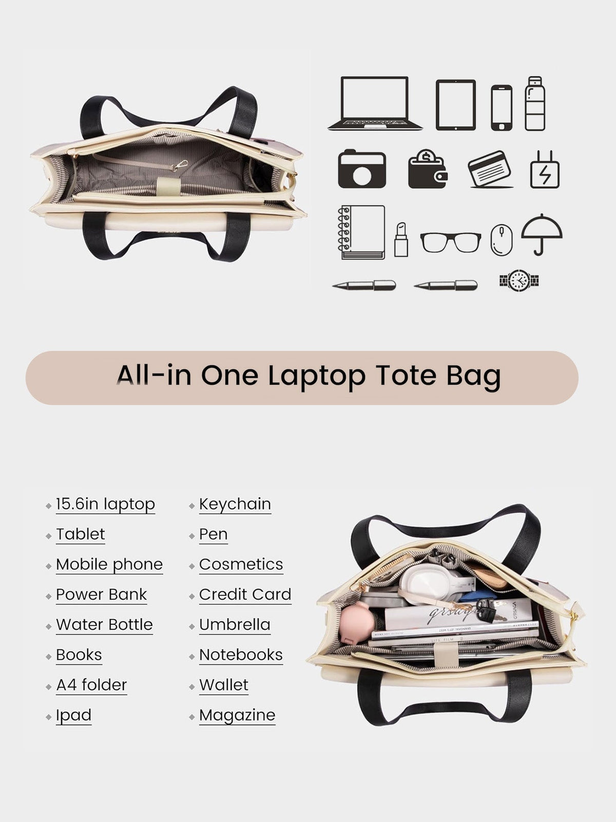 2Pcs Laptop Bag - Urban 3, 15.6"