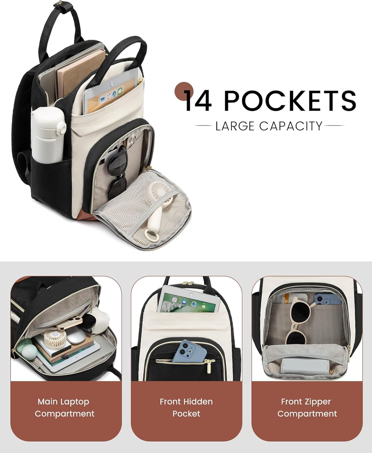 Mini Fashion Backpack, 14" 15" Laptop Backpack
