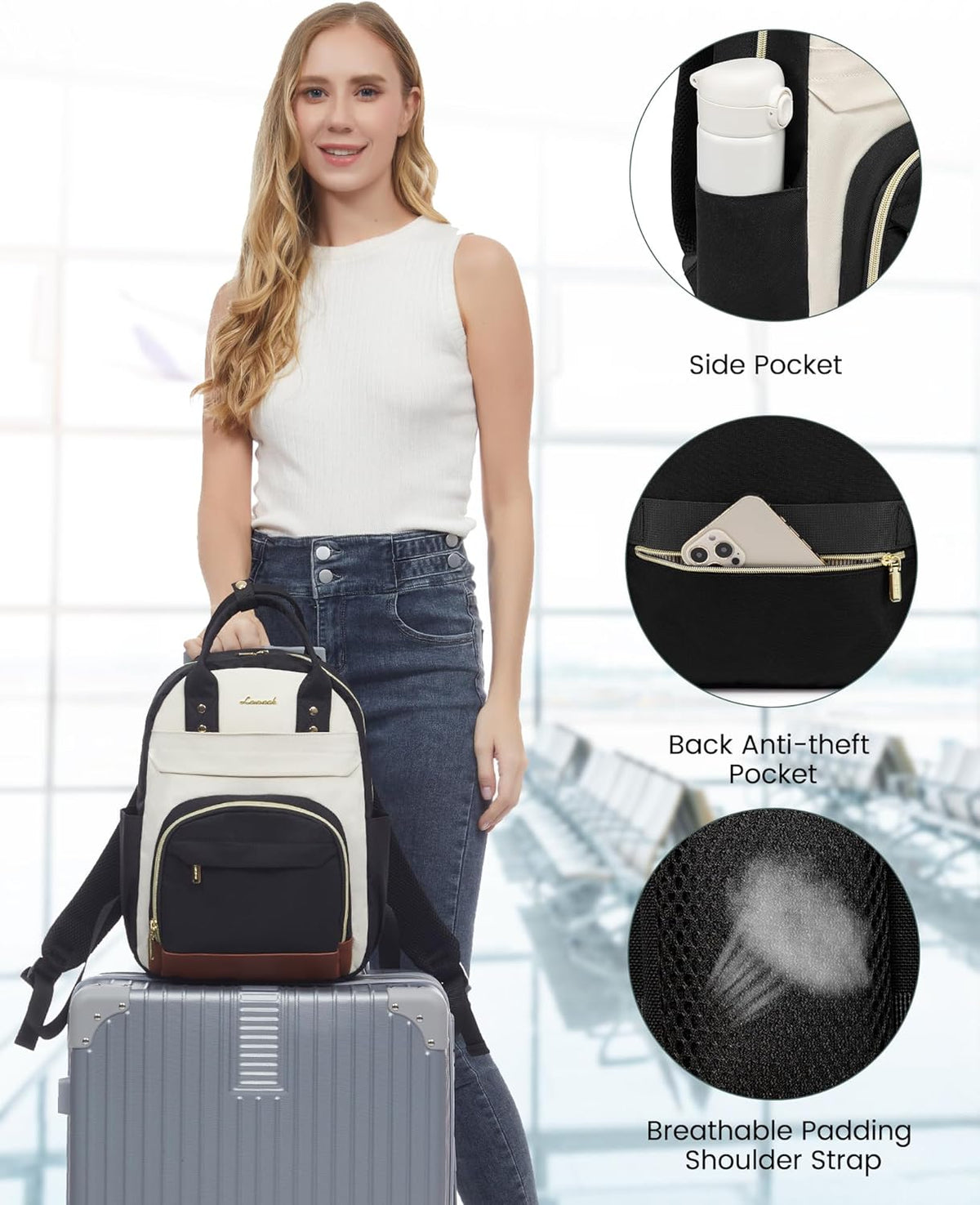 Mini Fashion Backpack, 14" 15" Laptop Backpack