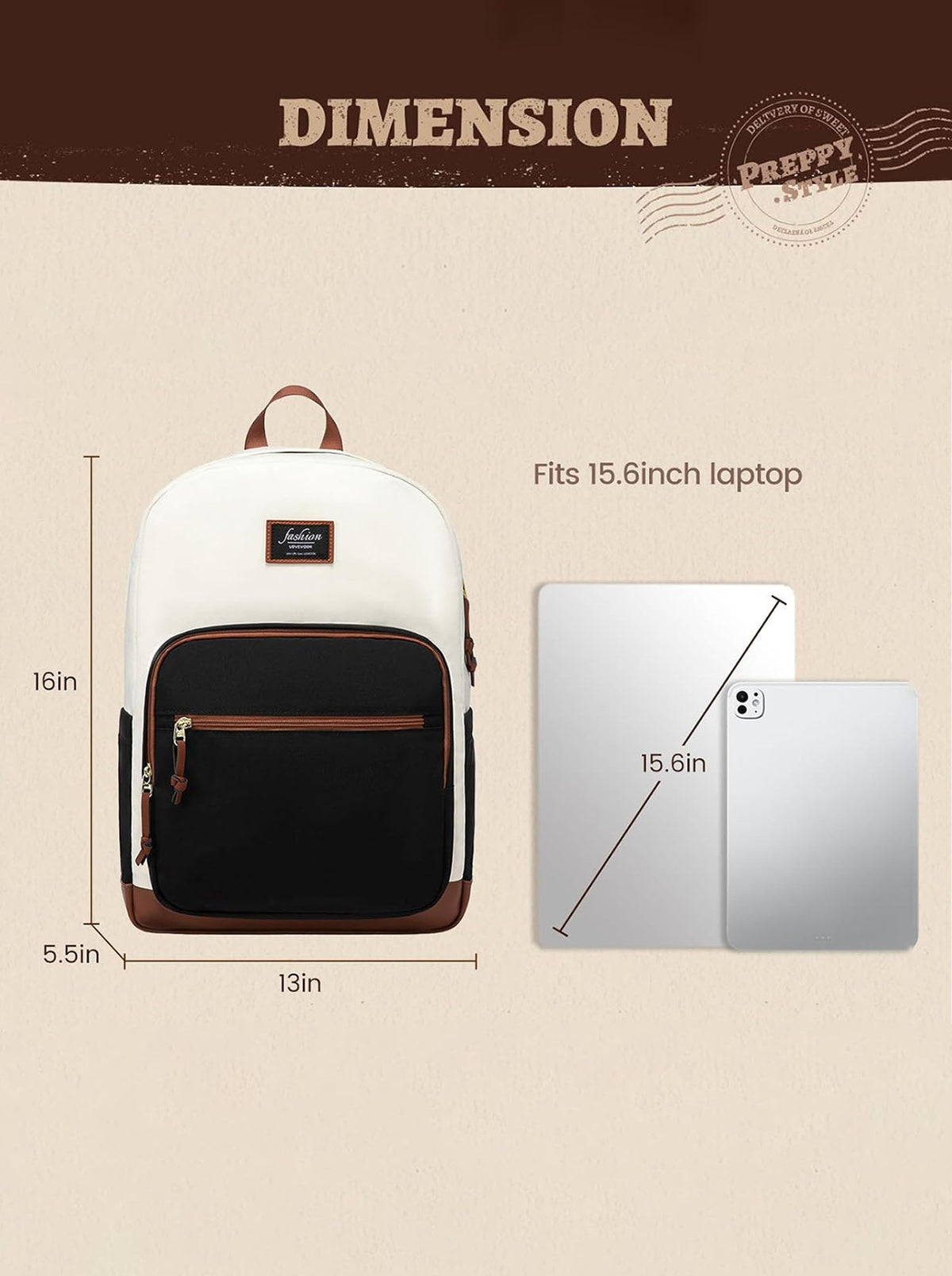 Lightweight College Laptop Backpack, 15.6" 17.3"