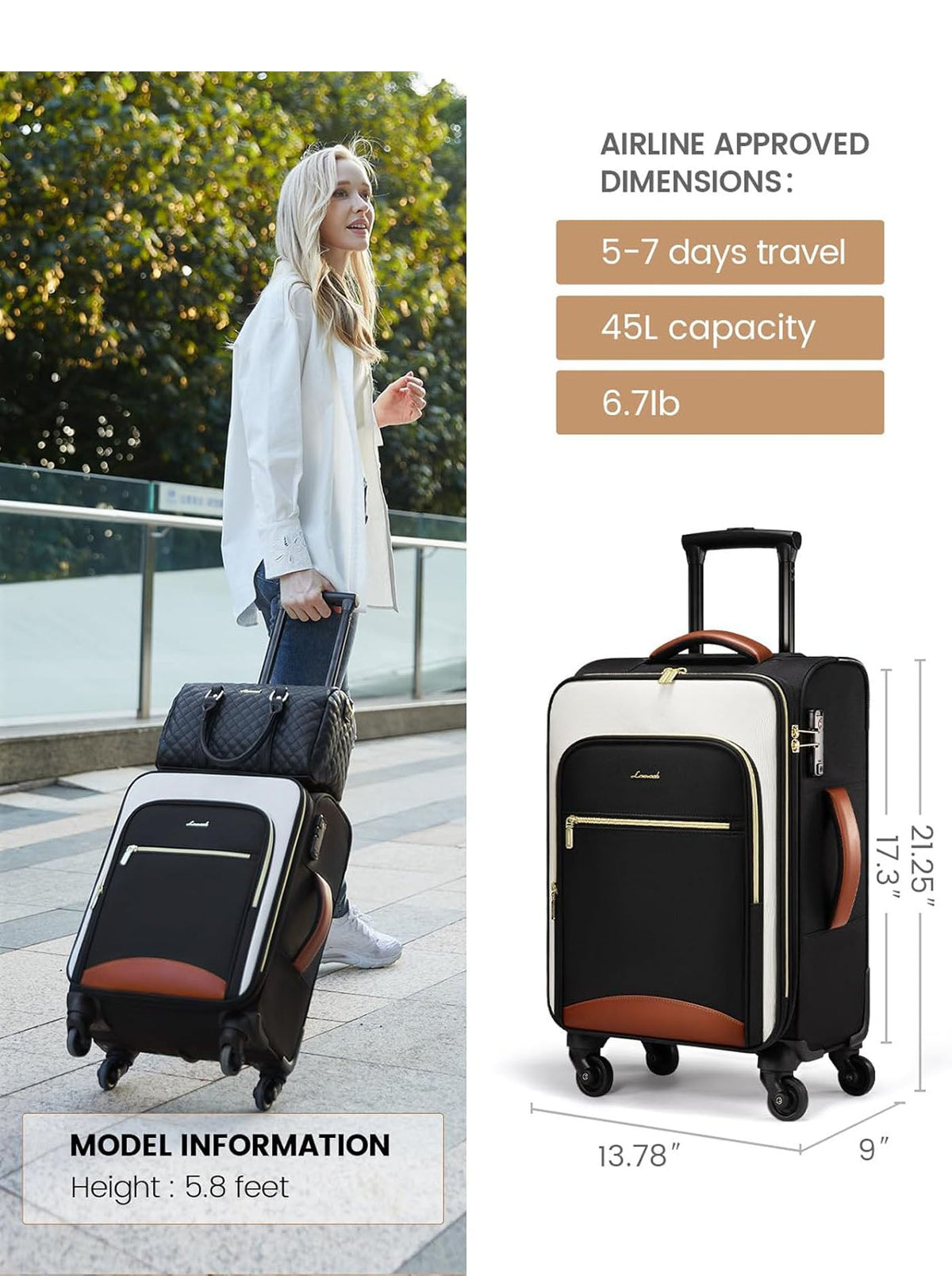 Carry-on Suitcase 16" 20" (US ONLY)