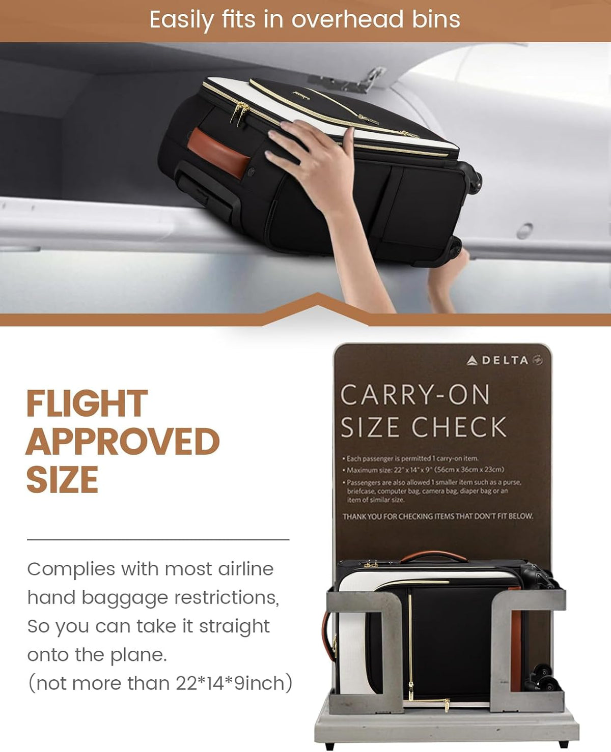 Carry-on Suitcase 16" 20" (US ONLY)