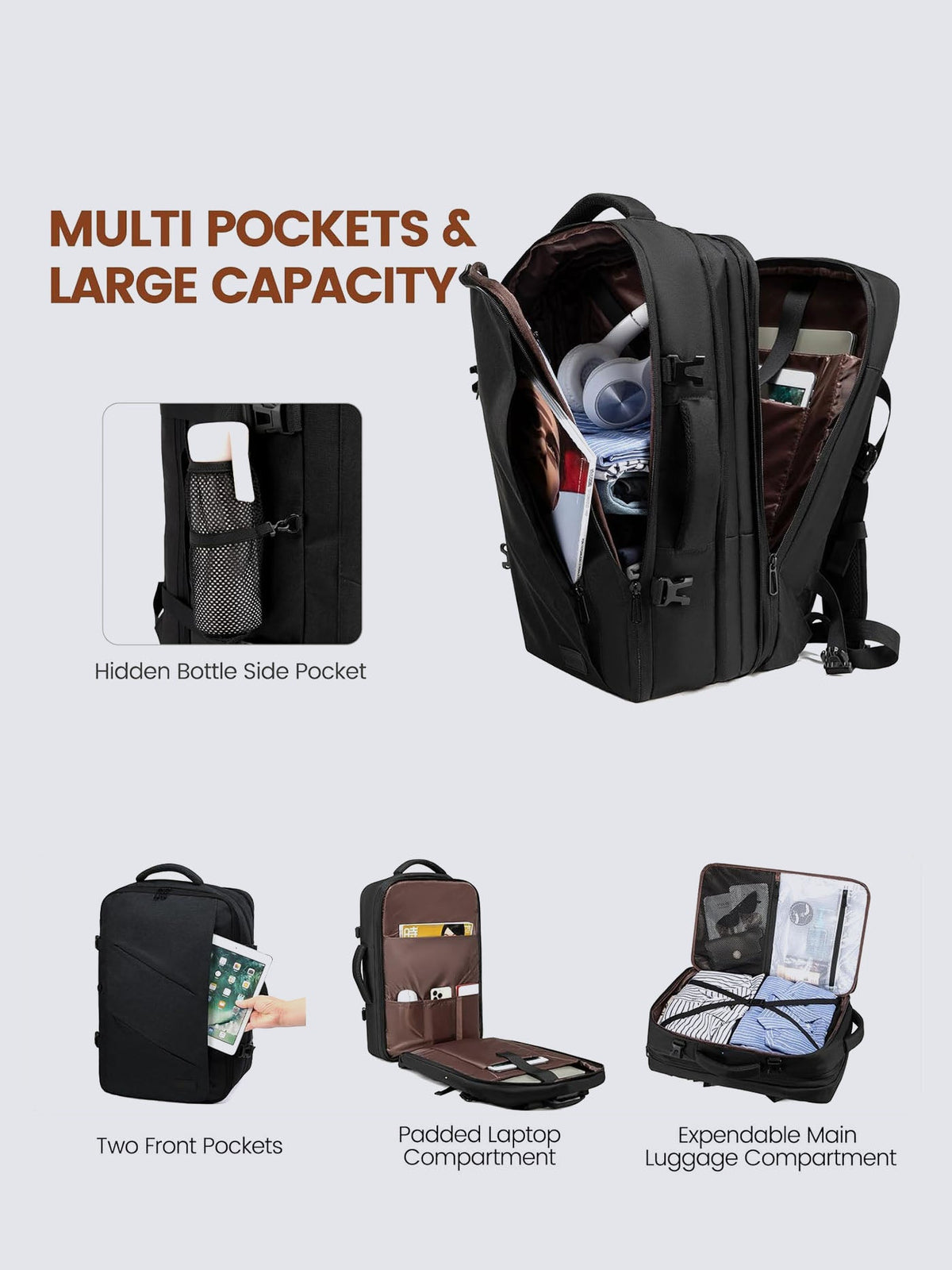 4Pcs Cloudwalker Ⅰ Backpack, 30L 40L