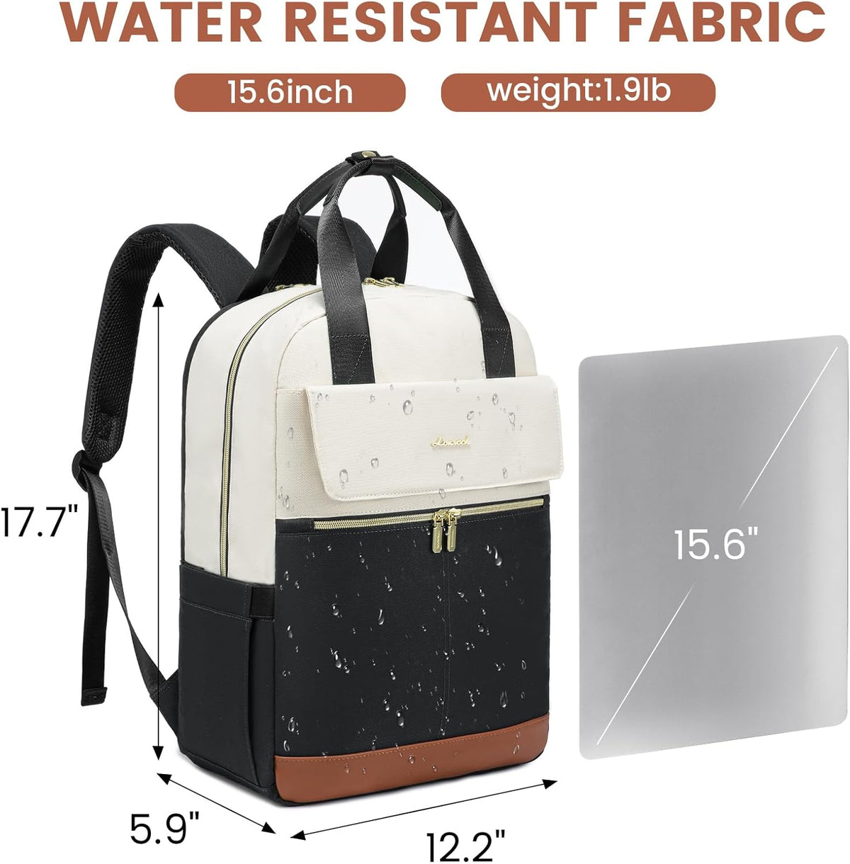 Laptop Backpack with round edge - Urban 3, 15.6"