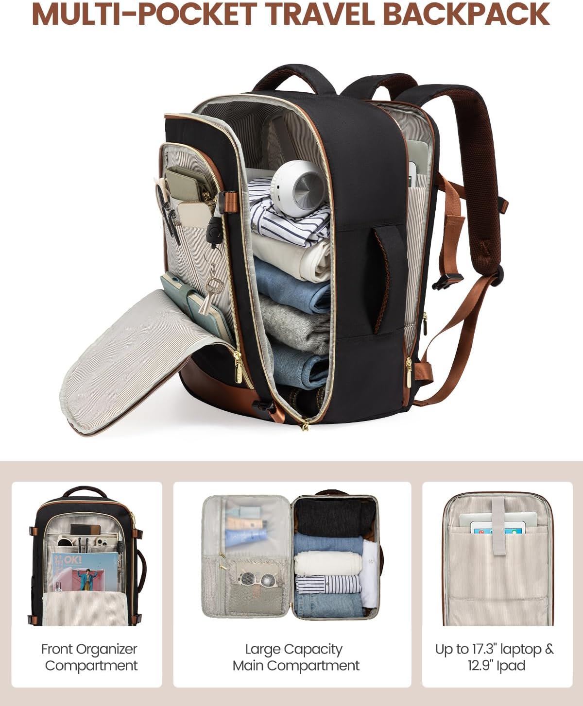Carry On Luggage 57L with Wheels(ONLY US )