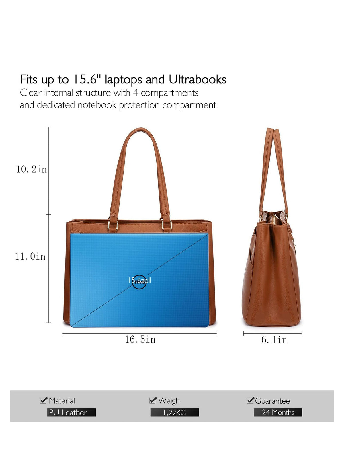 Laptop Shoulder Bag, 15.6"