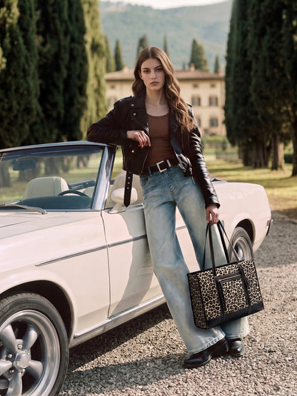 The Anchor Collection Tote Bag, C0004, Cognac
