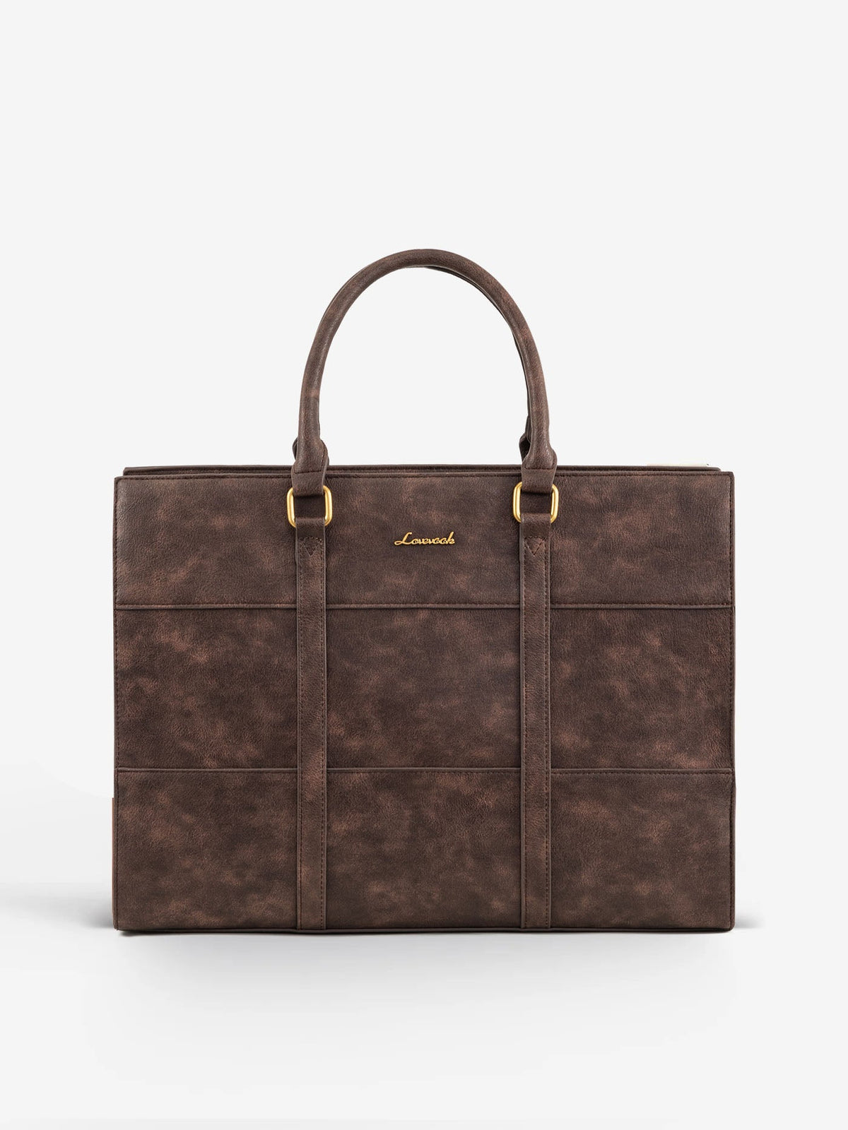 2Pcs Elegant Colorblock Tote Bag, 15.6"