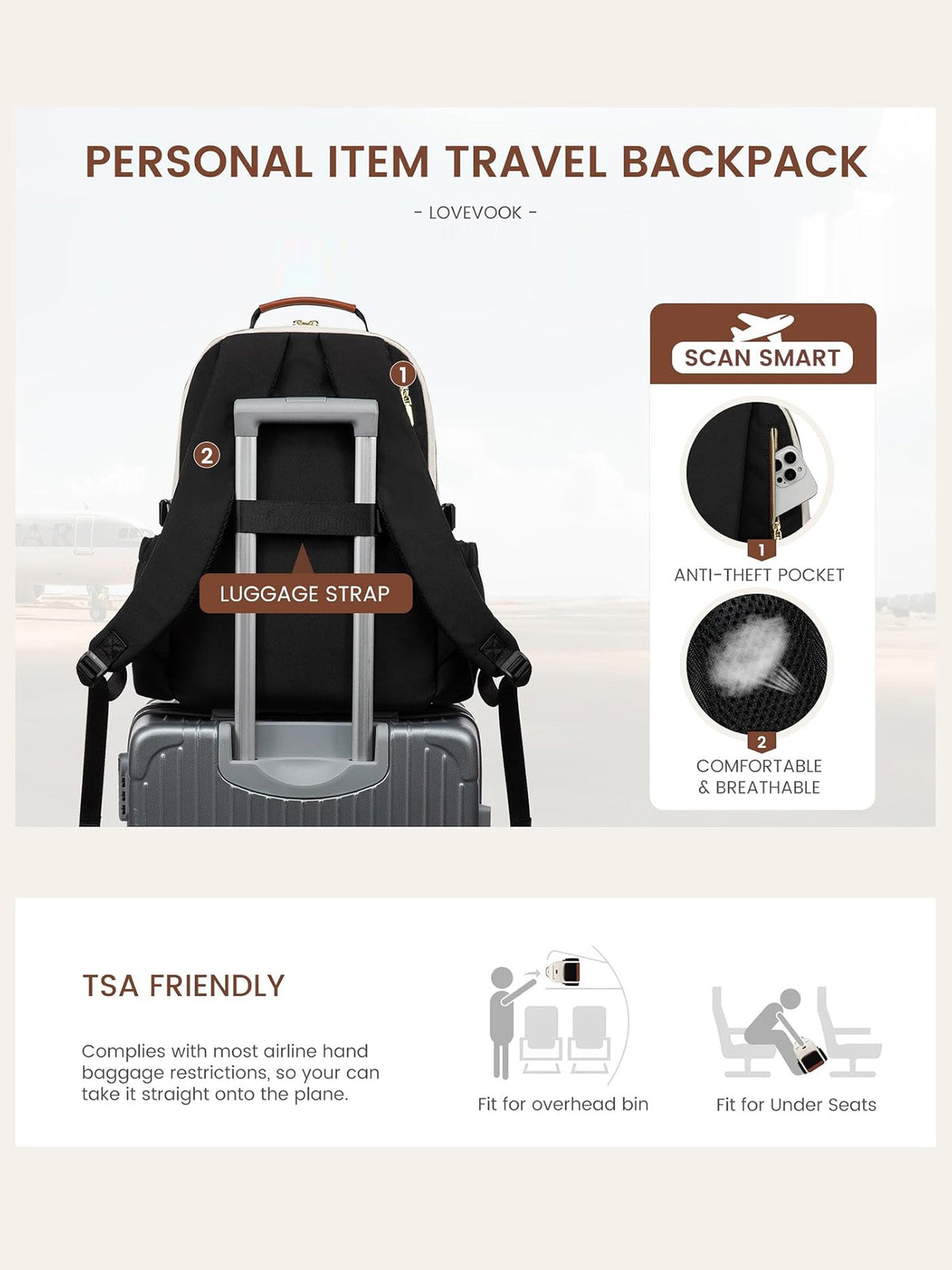 Laptop Backpack, 15.6" -18"