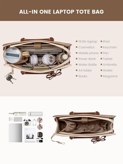 2Pcs Laptop Tote Bag, 15.6"