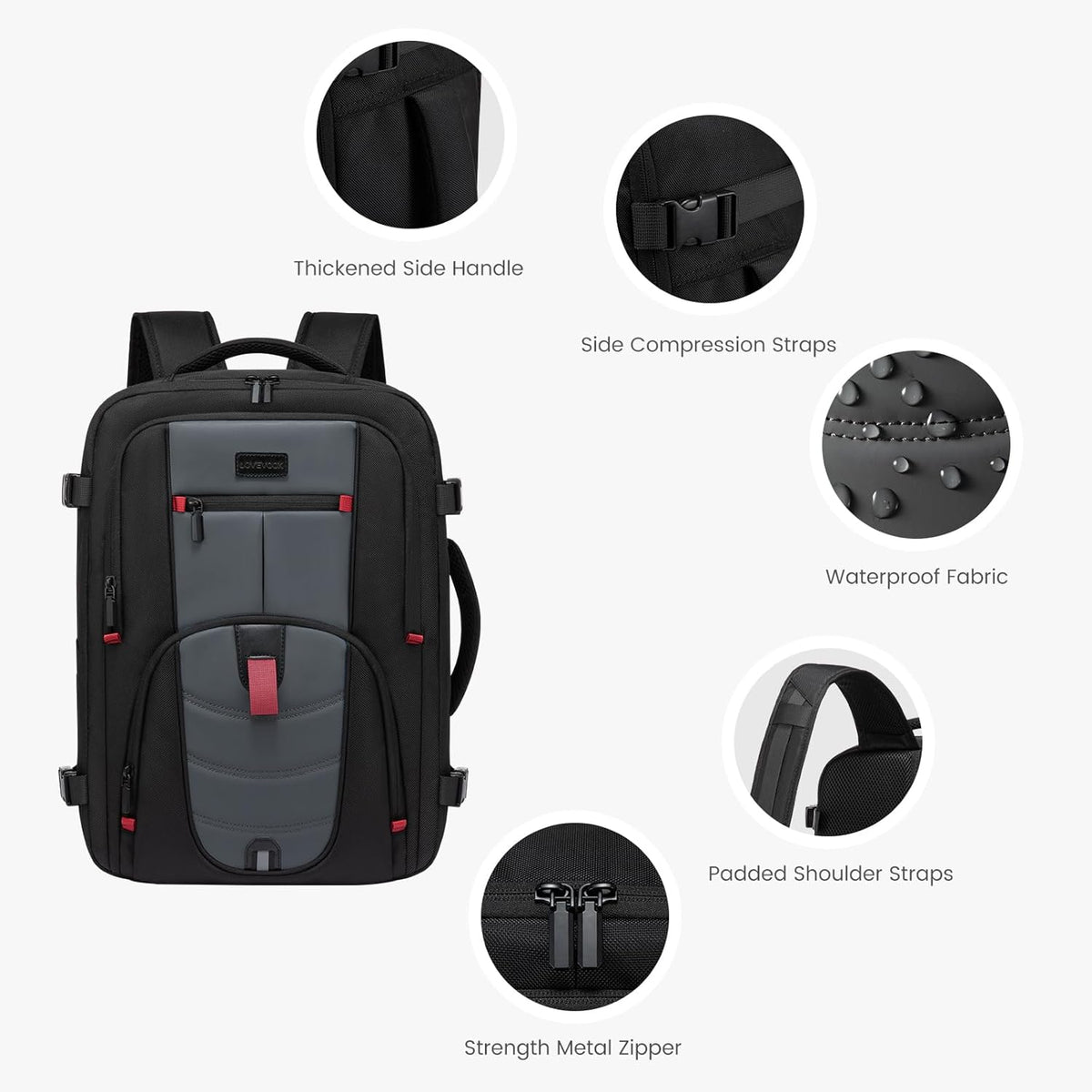 Travel Laptop Backpack, 35L 45L