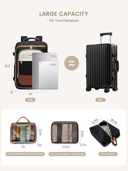 4Pcs Travel Backpack 40L/50L