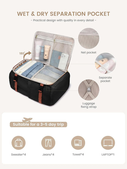 4Pcs Travel Backpack 40L/50L