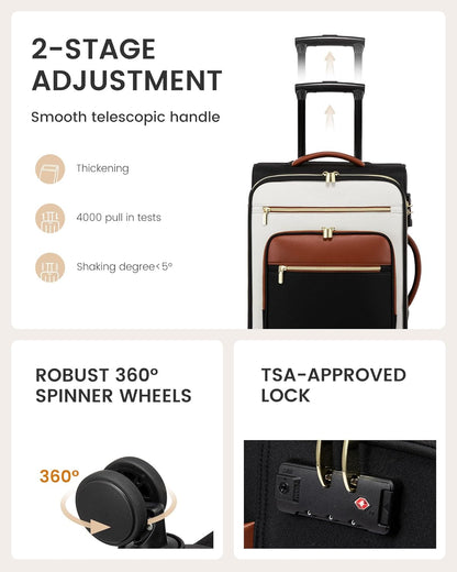 Lightweight Waterproof Suitcases, 20"(Only US)