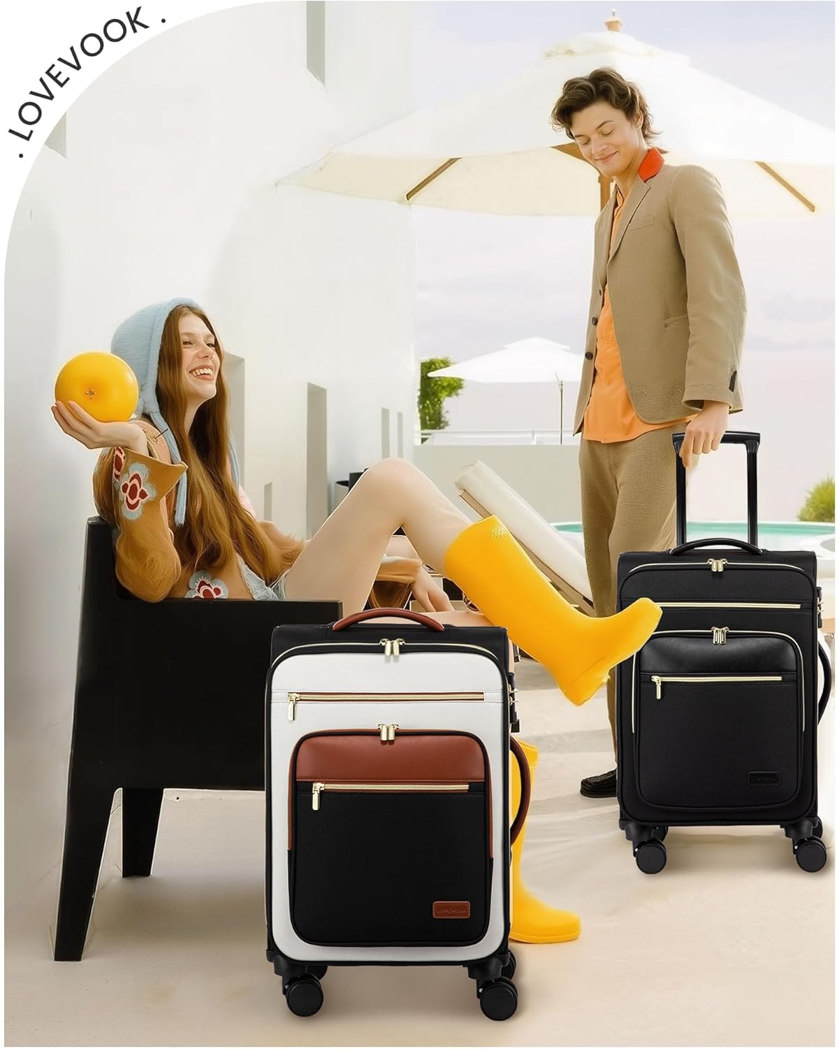 Lightweight Waterproof Suitcases, 20"(Only US)