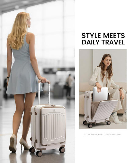 Carry On Suitcases with Wheels, 20" 24" (US Only)