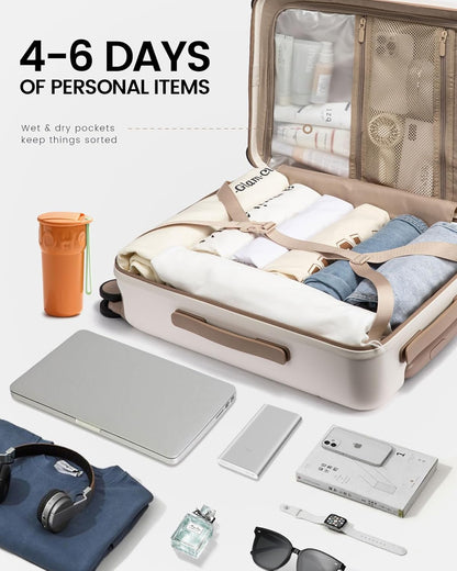 Carry On Suitcases with Wheels, 20" 24" (US Only)