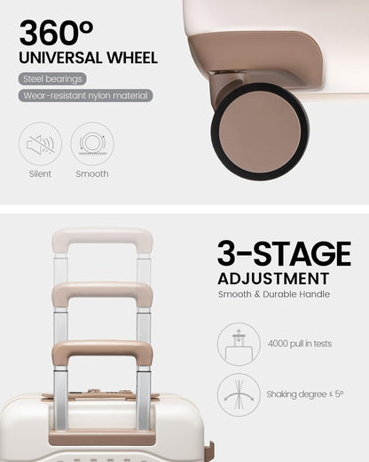Carry On Suitcases with Wheels, 20" 24" (US Only)