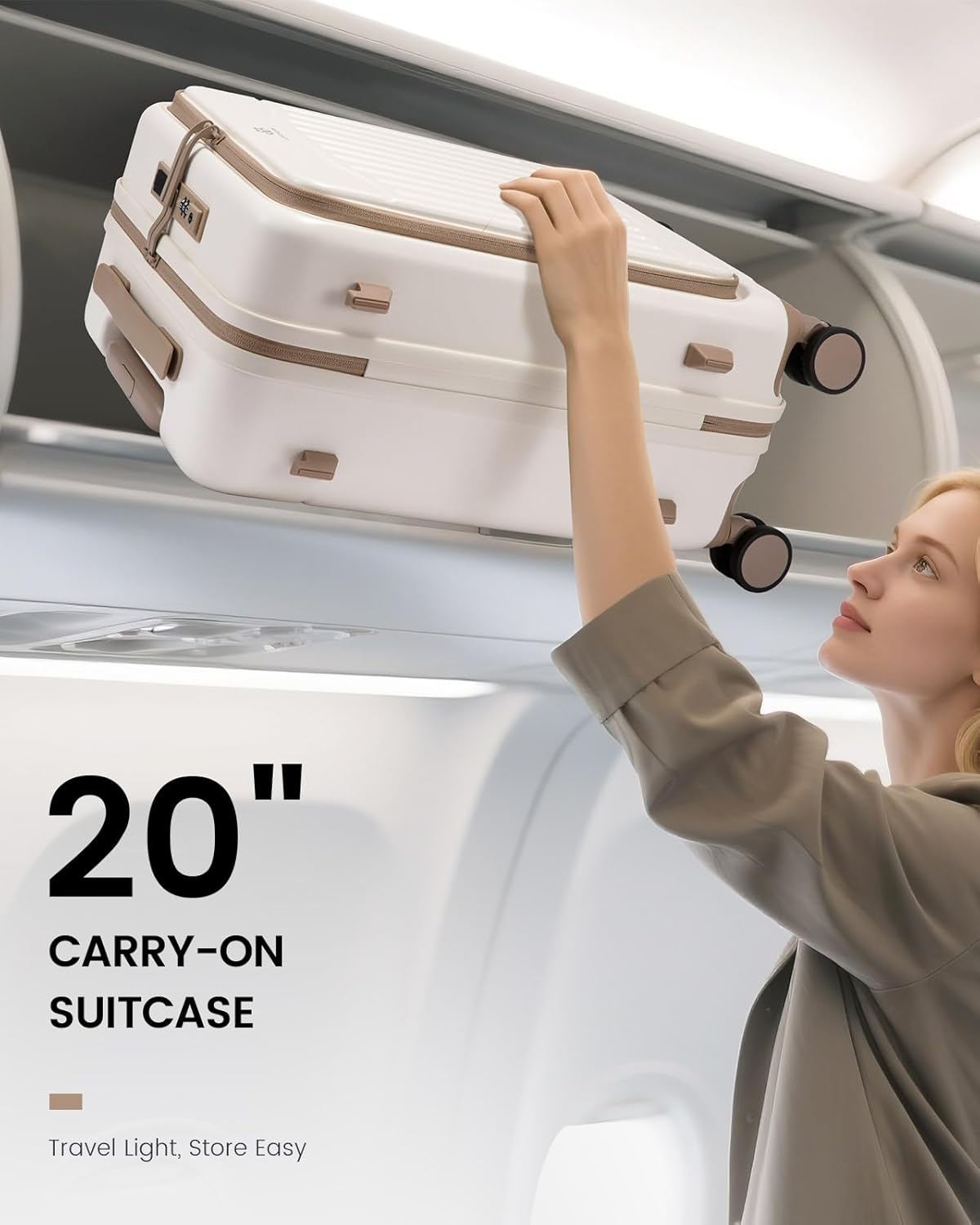 Carry On Suitcases with Wheels, 20" 24" (US Only)