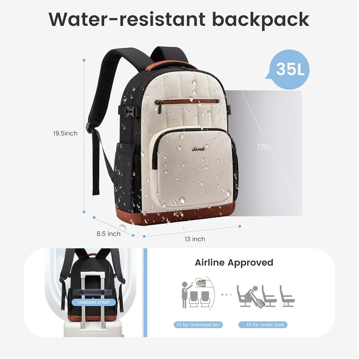 Lightweight School Backpack, 15.6" 17", 4511
