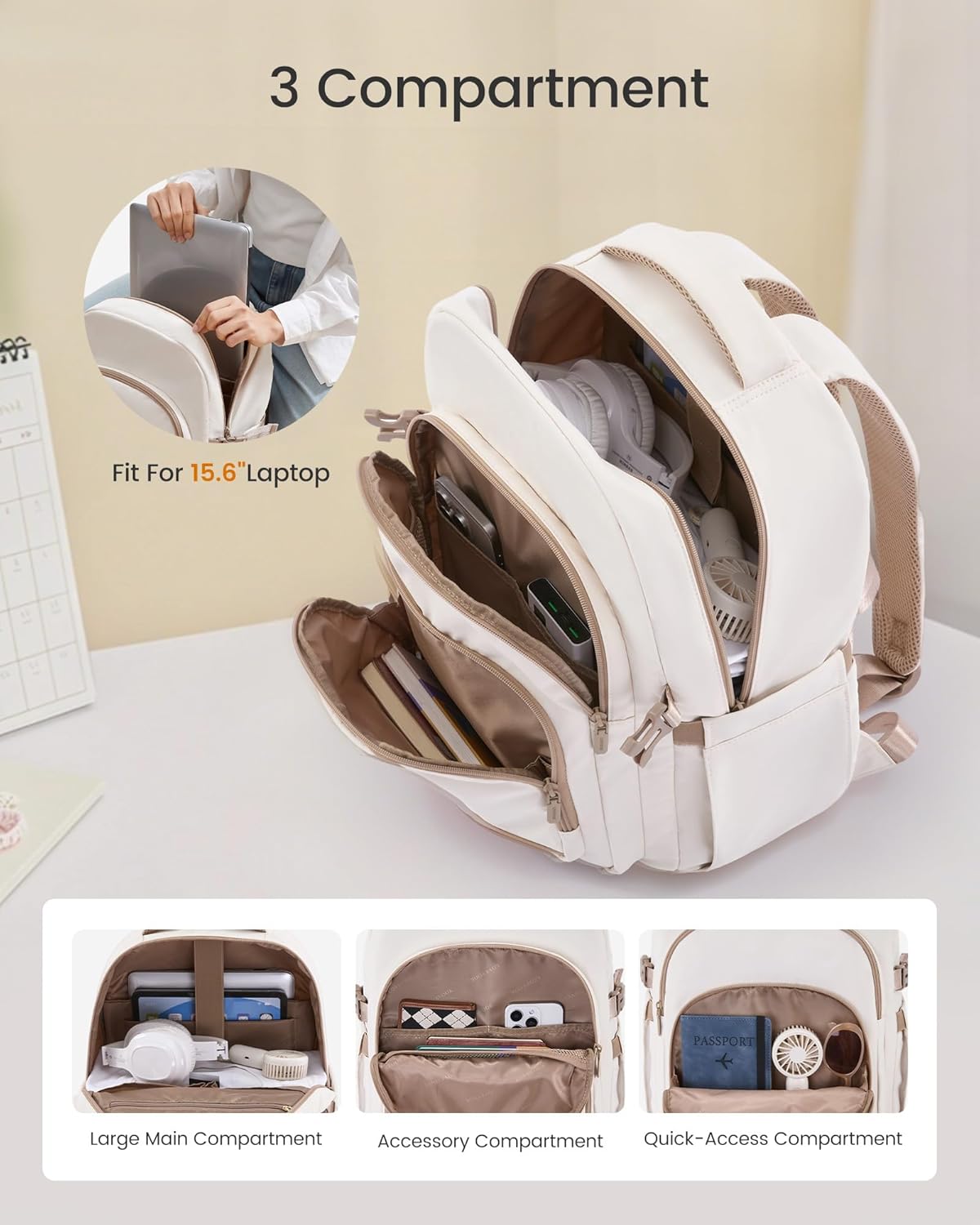 School Laptop Backpack, 15.6" 17.3", 4547