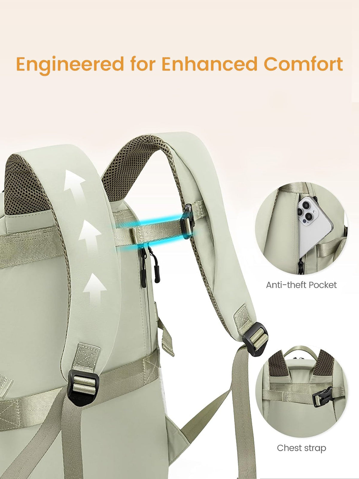 Lightweight  Laptop Backpack, 15.6"-18", 4572
