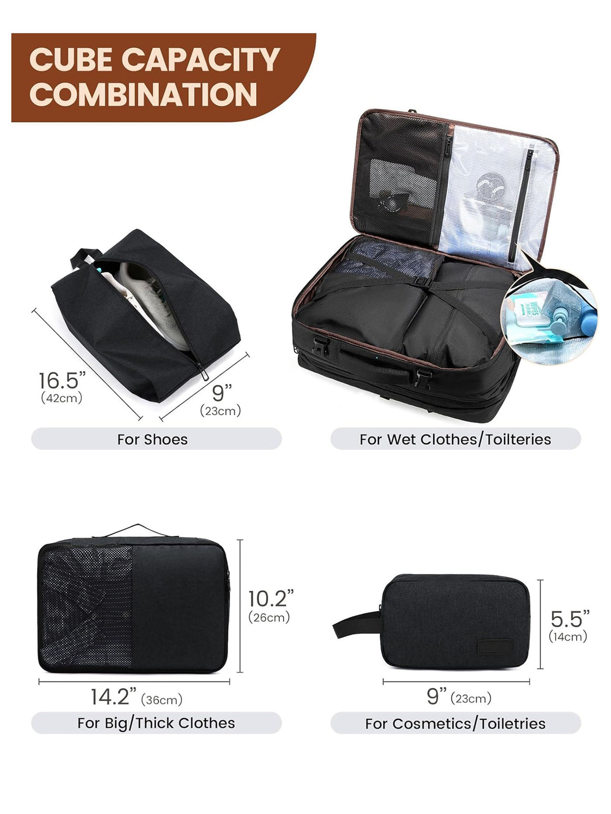 4Pcs Cloudwalker Ⅰ Backpack, 30L 40L