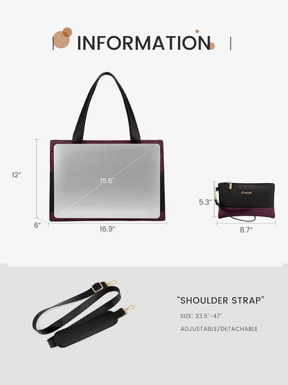 2Pcs Aphrodite Tote Bag, 15.6"